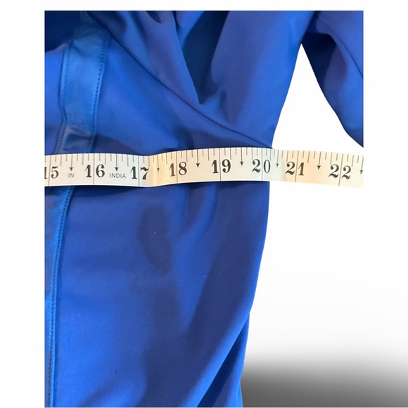 ⭐️SOLD ⭐️Athleta Blue Verbier Fleece Lined Full Zip Jacket Size XL - Picture 5 of 6